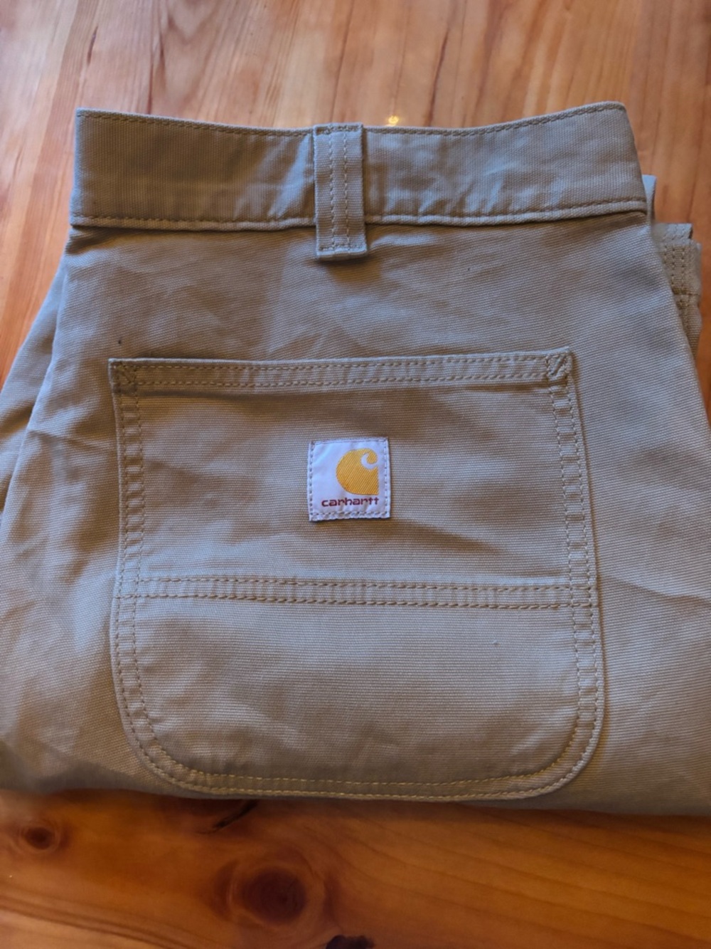 Carhartt Tan Relaxed Fit Work Pants